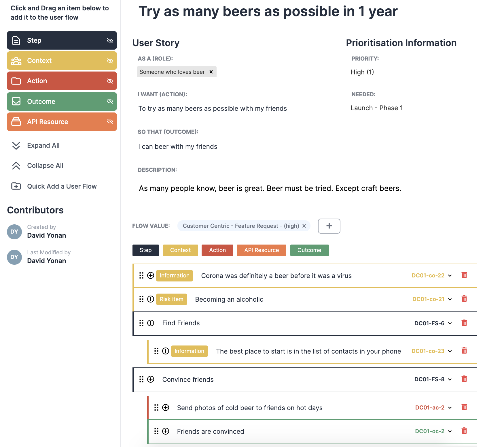 Inbox user interface